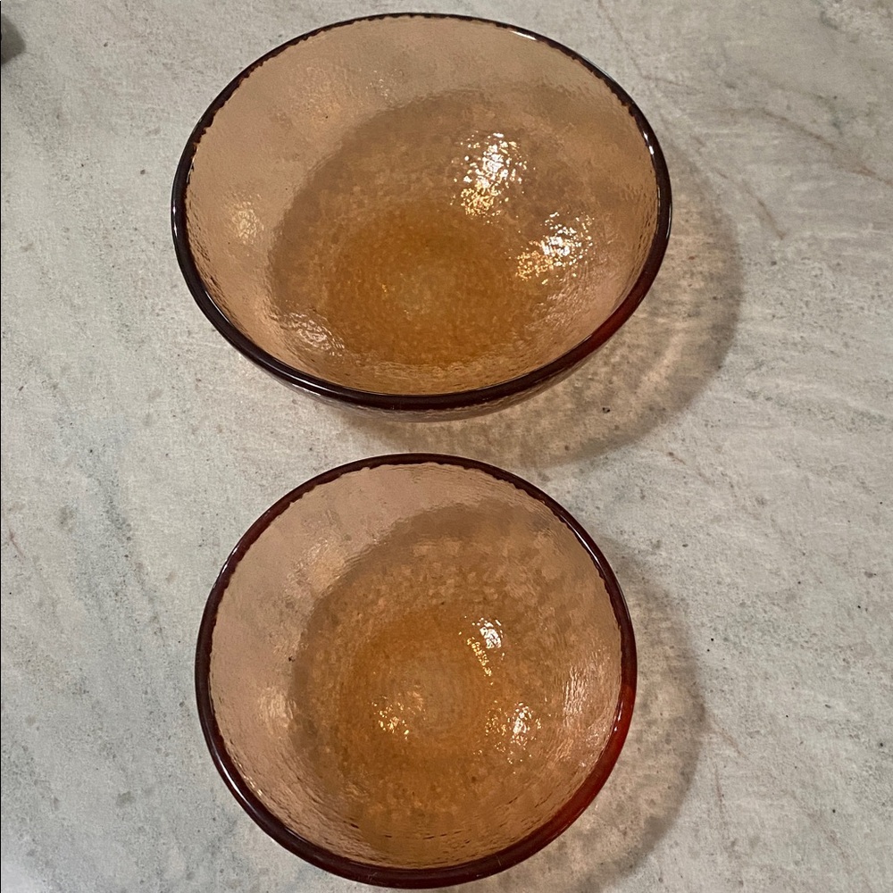 Fire & Light | Copper 8” and 6” Glass Bowl